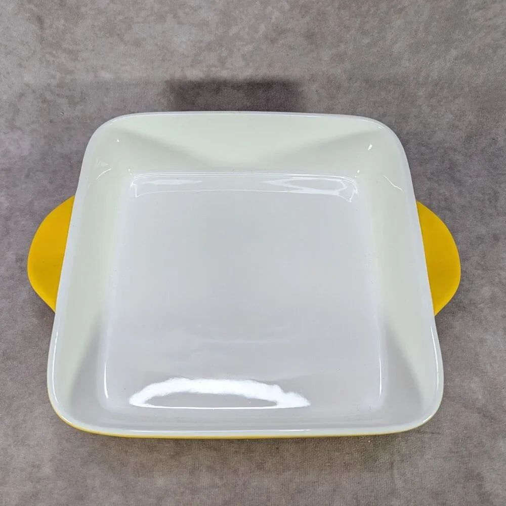 Sweese Ceramic 8x8 Square Baking Dish Pan Yellow Casserole Oven Safe Handles